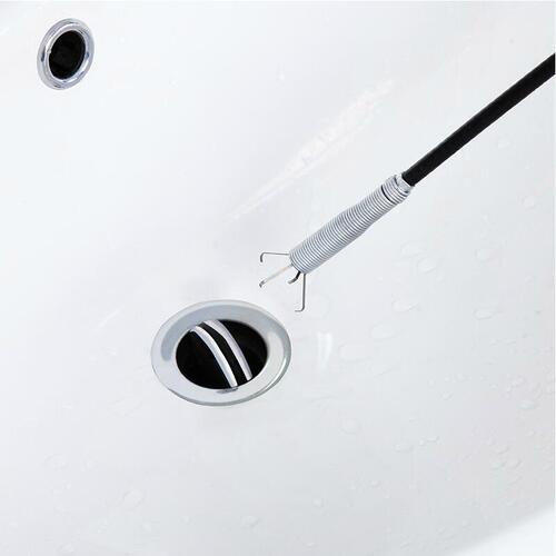 Hose spring retractable clip hair dredge kitchen sewer cleaning four-claw steel wire extension 160CM