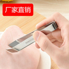 Cross-border stainless steel hair plucking clamp multi-purpose household chicken hair plucking pliers thickened and widened pig hair plucking pliers kitchen gadgets
