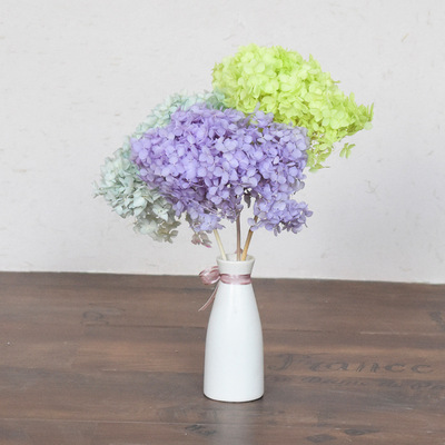 Hydrangea simulation Bouquet of flowers natural Dried flowers Bouquet of flowers wedding decorate Spend eternity flower arrangement shot prop wholesale