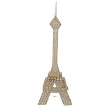 法國巴黎埃菲爾鐵塔婚禮派對主題餐廳裝飾電鍍工藝品創意擺件模型