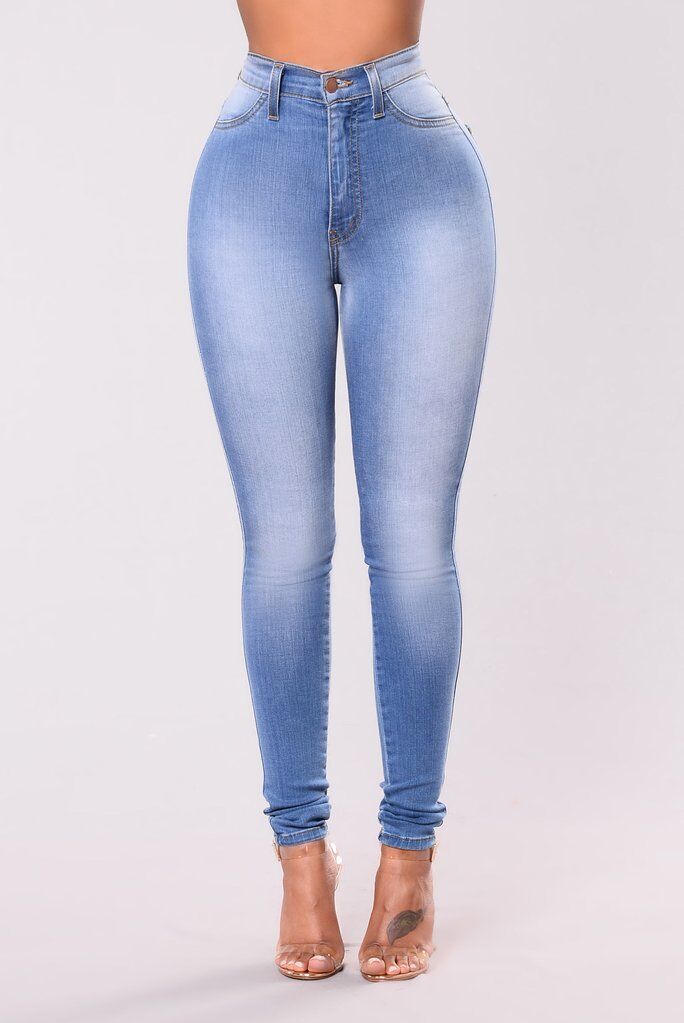 Gradient Color Pattern Women's Daily Streetwear Gradient Color Full Length Washed Jeans Skinny Pants