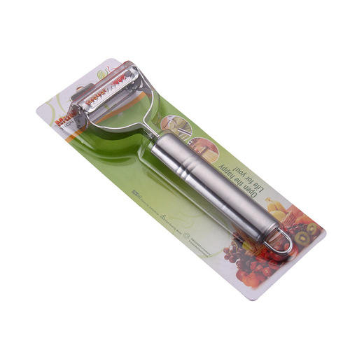 Stainless steel peeler smiley face grater melon planer kitchen creative grating peeling knife vegetable and fruit peeling gadget