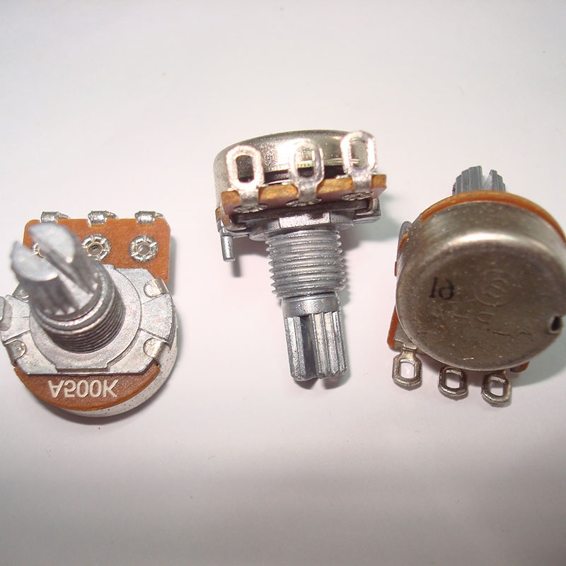 ALPHA 16型 单联 A250K A500K 15MM轴 吉他电位器 直径16MM