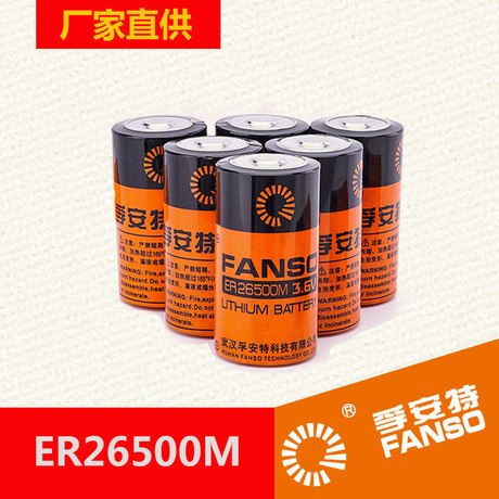 户外GPS应用电池ER26500M 孚安特6000mAh锂亚一次电池