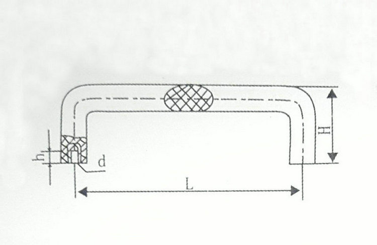 焊机电木椭圆拉手 工业设备门拉手 防爆门锁机柜把手提手