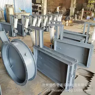 烟风煤粉管道D-LD2000-42052手动电动圆风门四轴方风门电动方风门