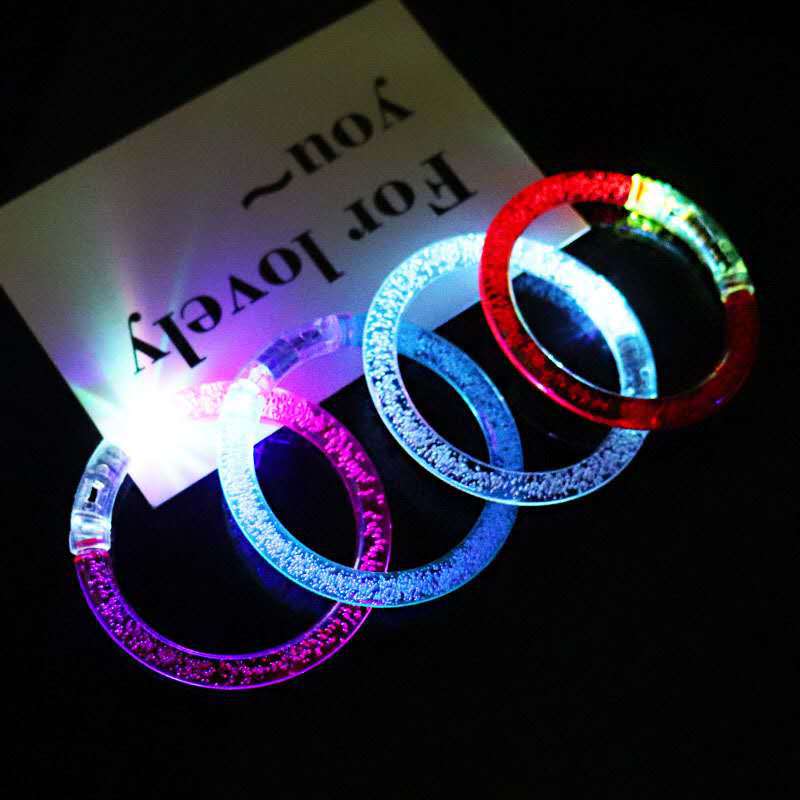 Arylic Material Children's Solid Color Fashion Creative Led Light Bubble Bracelet