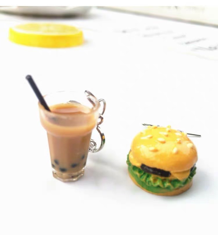 Holiday Occasion 1 Pair Novelty Hamburger Cake Resin Women's Earrings