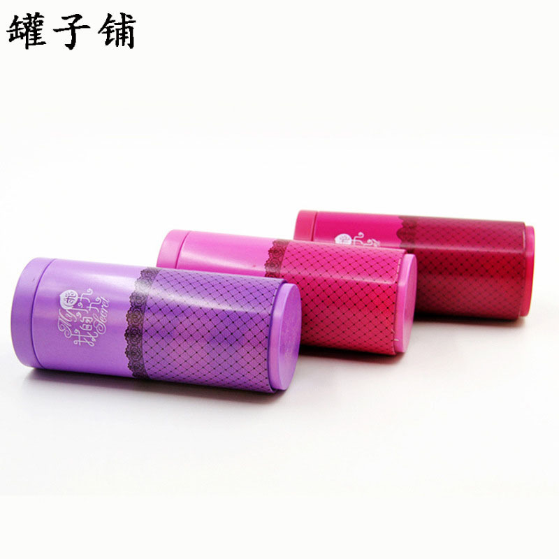 厂家直销 圆形铁盒 衣物内衣包装盒 马口铁盒 礼品圆盒 来图印刷