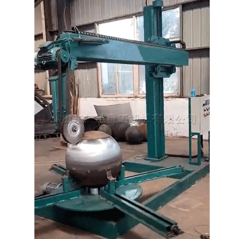 球形封头抛光机 砂带磨削抛光机 封头打磨翻新设备 山东货源
