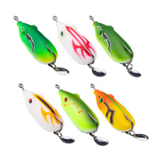 Floating Frogs Lures Soft Plastic Frog Baits Fresh Water Bass Swimbait Tackle Gear