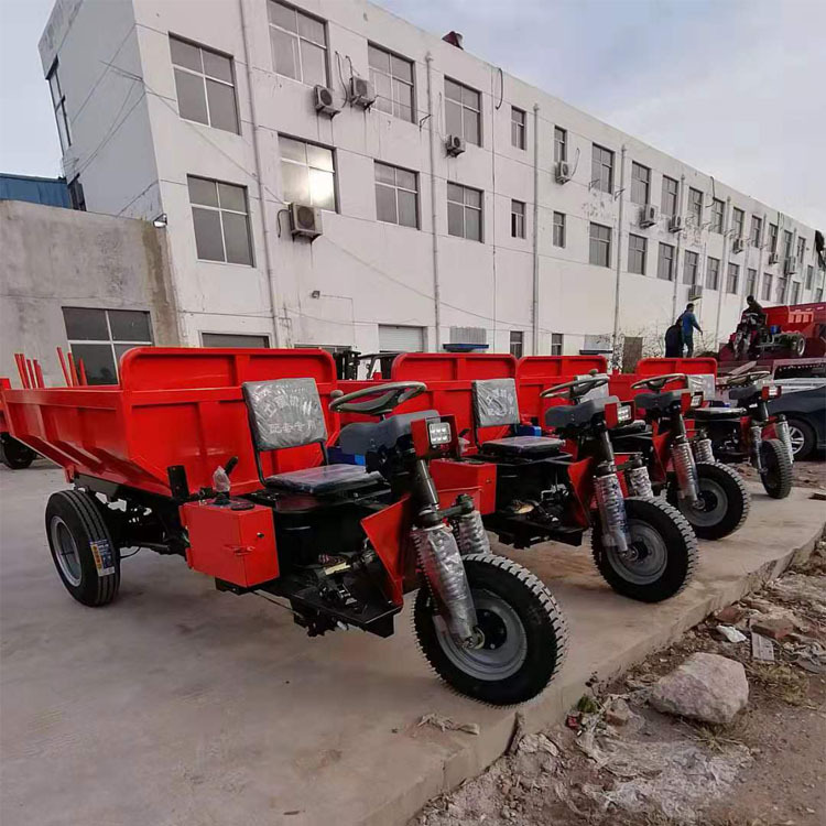 工程翻斗三轮车 矿用液压自卸三轮车 载重3吨井下出渣车