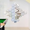 Three dimensional decorations on wall for living room for corridor suitable for stairs, mirror effect