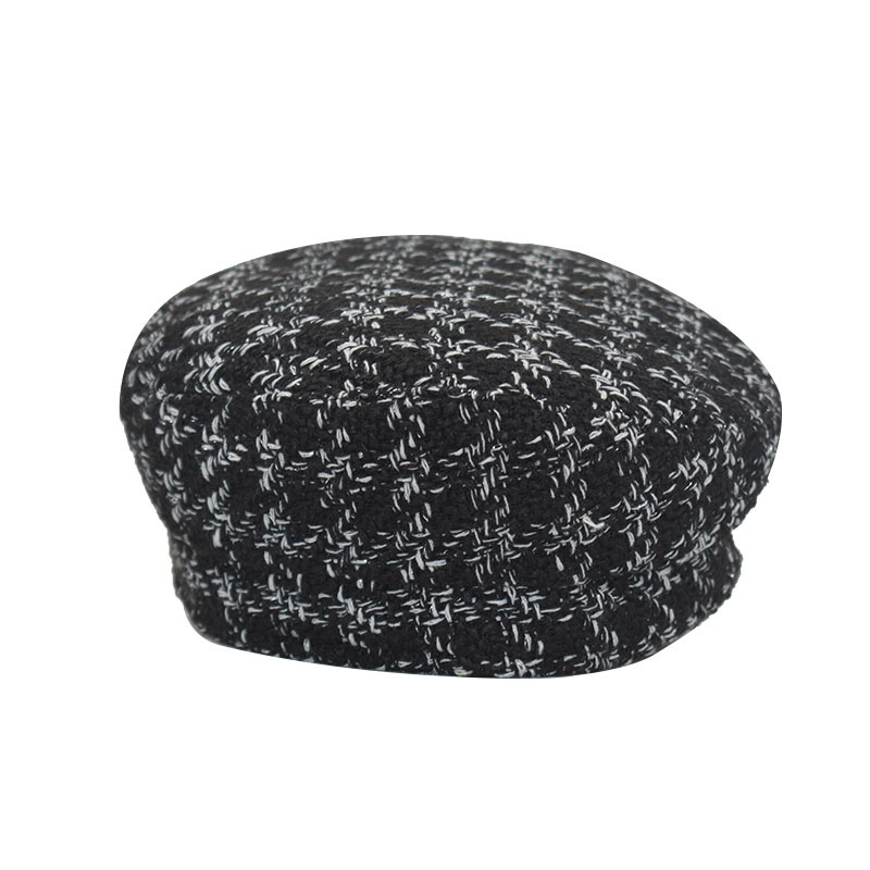 Unisex Vintage Style Plaid Flat Eaves Beret Hat display picture 29