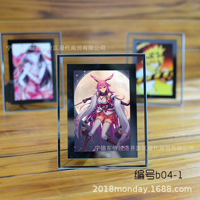一件代发崩坏学园3玻璃相框动漫展实体热卖6寸画框镜框动漫摆台|ms