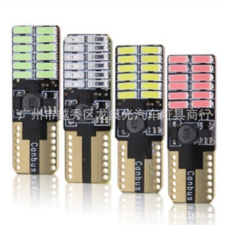 T10 светодиодный фонарь 24smd 4014 номерной светильник автомобильный светодиодный модифицированный универсальный трансграничный эксклюзор для