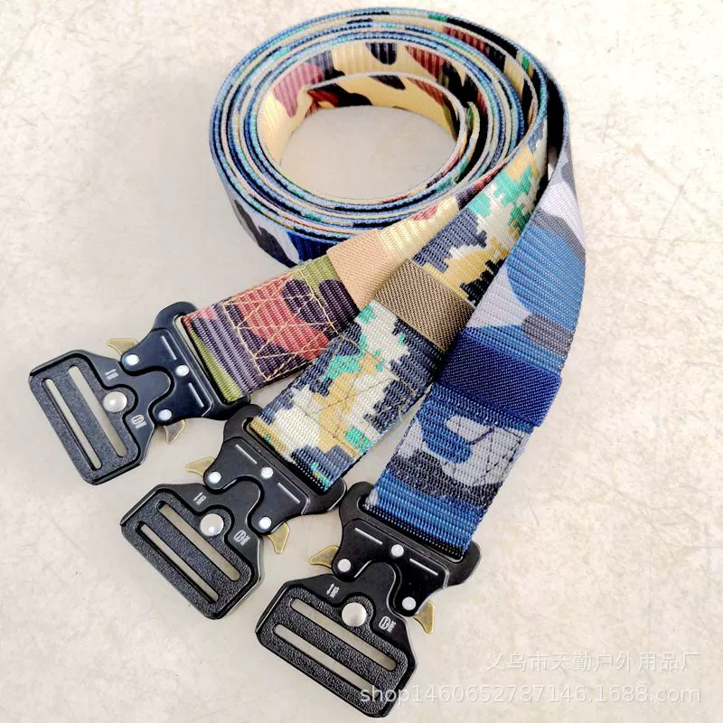 Новый 3,8 см Кобра Пряжка Камуфляжный ремень Открытый тактический нейлоновый холщовый ремень прямые продажи с фабрики
