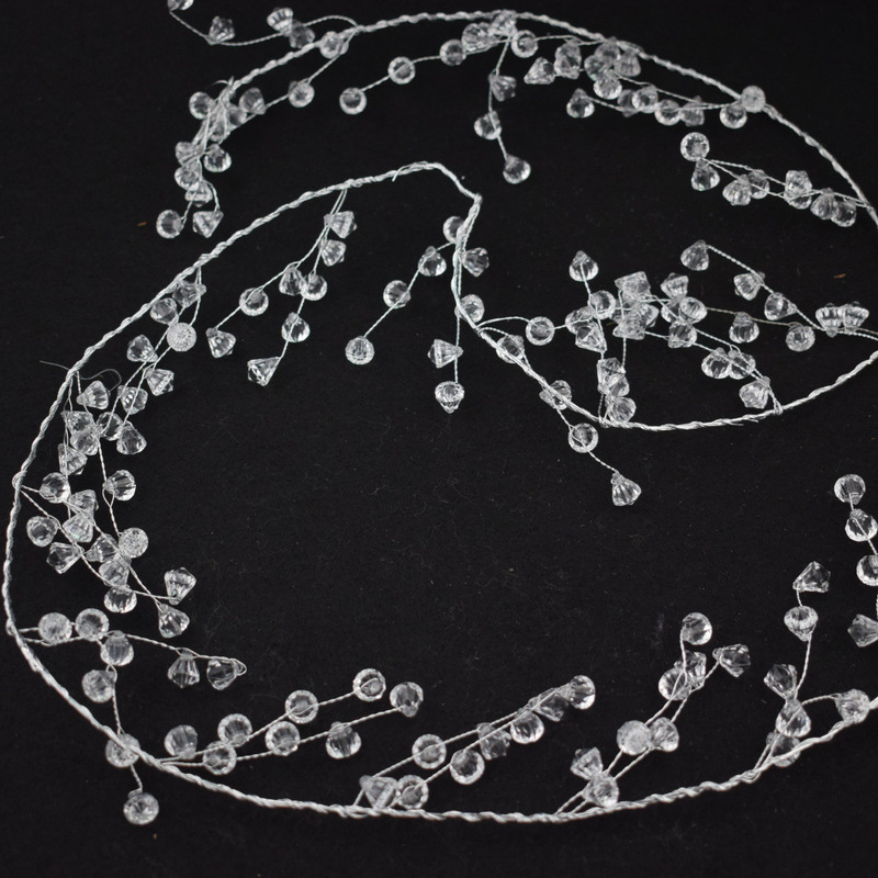 Highly Transparent Acrylic Diamond Beaded Chain, Bohemian Style Crystal Curtain, Wedding Stage Background Wall Decoration Props Highly Transparent Acrylic Diamond Beaded Chain, Bohemian Style Crystal Curtain, Wedding Stage Background Wall Decoration Props