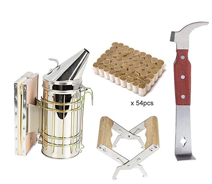 养蜂工具 基础型养蜂套装 蜜蜂驱赶 提脾夹 起刮刀 配件