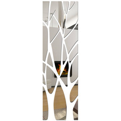 Mirror Wall Sticker Home Decor Sticker Big Tree Sticker Wealth Tree Non-toxic and Eco-friendly 240g Thick 100cm High 28cm Wide