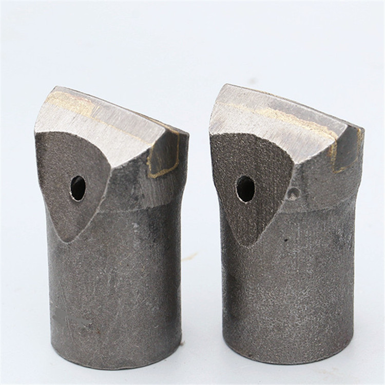 现货批发一字风钻杆40一字凿岩机钻头硬质合金一字风钻头一箱包邮