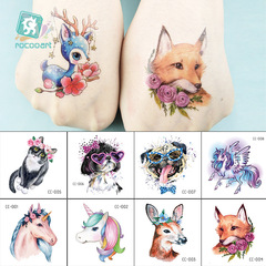 Reikalong New Waterproof Cartoon Tattoo Stickers Cute Face Stickers Arm Stickers Disposable Tattoo Stickers Wholesale