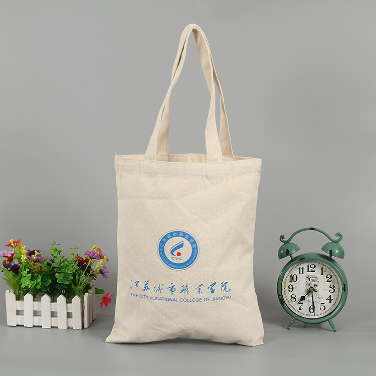 手提帆布袋定 做丝印全棉服装购物袋定 制彩印广告棉布袋印logo