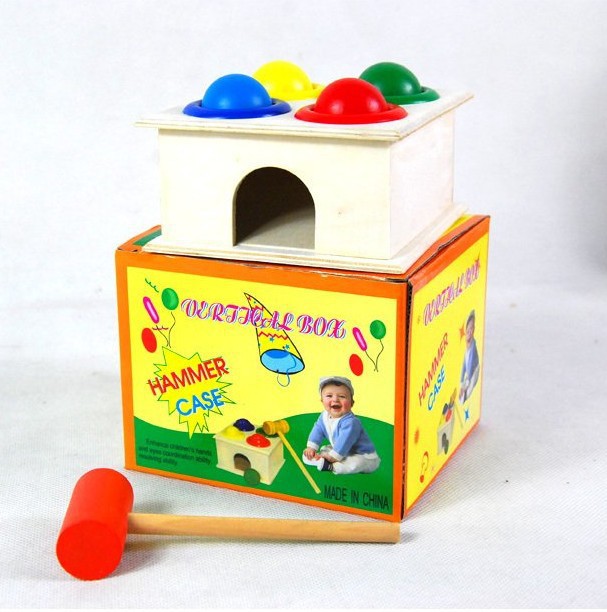 Wood Material Baby(0-2Years) Children Unisex Color Block Wood Table & Floor Games