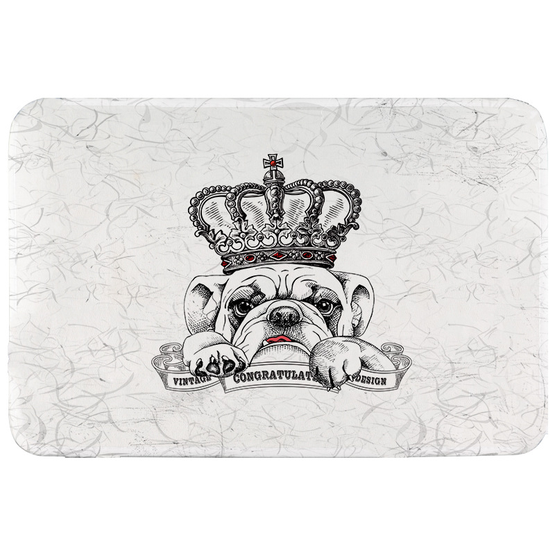 Estilo nórdico alfombra de baño impresa alfombra de piso no tejida ultra suave alfombra de piso de peluche corta alfombra de piso impresa absorbente doméstica