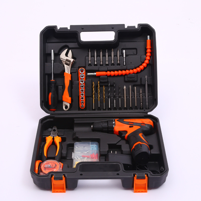 Juego de taladro eléctrico de litio de 88 piezas (12V)