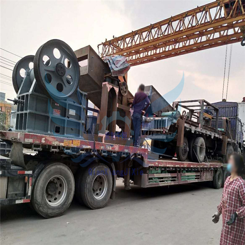 简易建筑垃圾车载处理设备 轮胎履带式大型移动破碎站青石制砂机