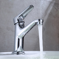 Copper washbasin faucet, bathroom hot and cold faucet, hot and cold mixed water porcelain basin faucet, manufacturer wholesale