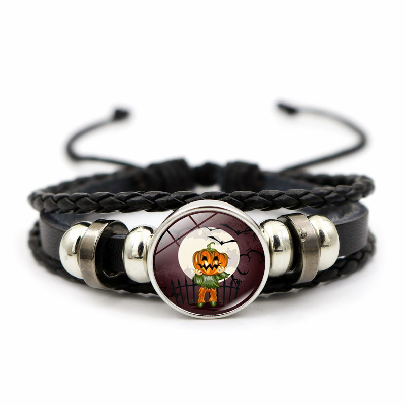 Bracciale con perline tema halloween gioiello in metallo_voghion.com
