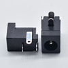 Large current 3A mother seat DC socket DC-005D three-pin plug-in DC power supply mother seat thickened all-copper feet