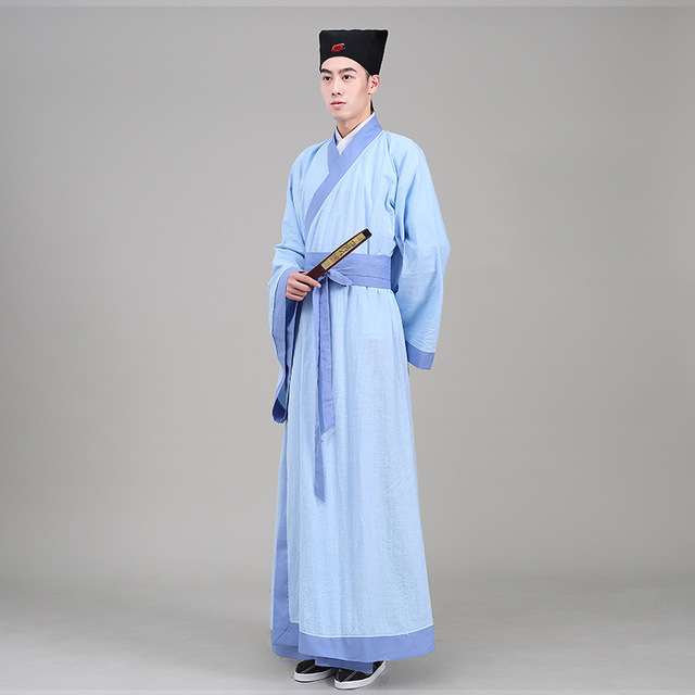 成人款棉麻传统书童国学汉服直裾古装成人礼演出服服装 价格 厂家 哪里买 我有货 B 5yoho Cn