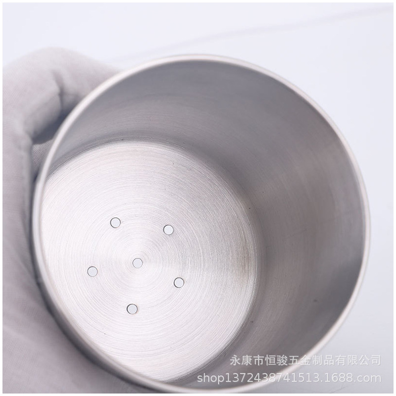 厂家供应无磁加厚不锈钢刀叉筷子沥水筒置物架配件笔筒沥水桶定制