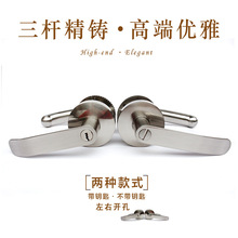 锌合金重型三杆锁球形门锁室内卧室房门锁不锈钢球型卫生间锁圆锁