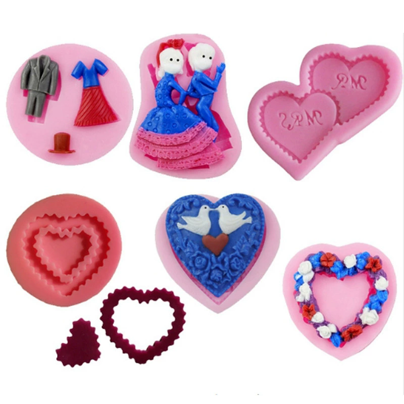 Acrylic decorations, fondant, silicone mold, handmade