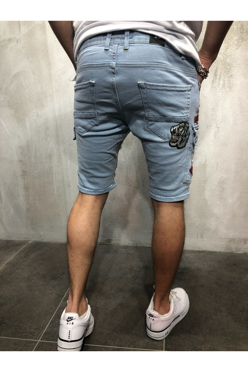 Hand-painted Denim Shorts
