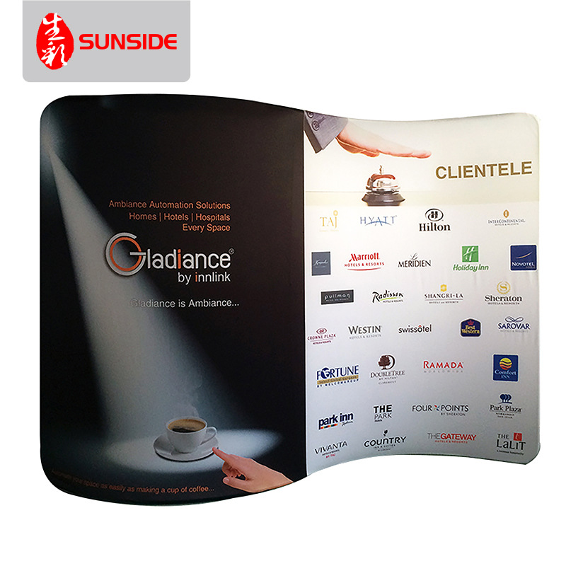 快幕背景广告展示架厂家 订制品牌宣传推广背景广告墙签到处