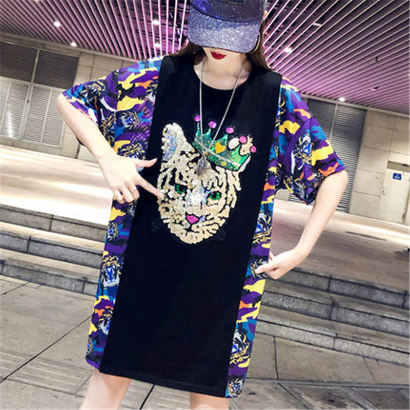 Sequin Crown Cat Gold Powder Sequins T-shirt Decoration Clothes Ragged Cloth Stickers Patch Stickers Decorative Stickers display picture 1