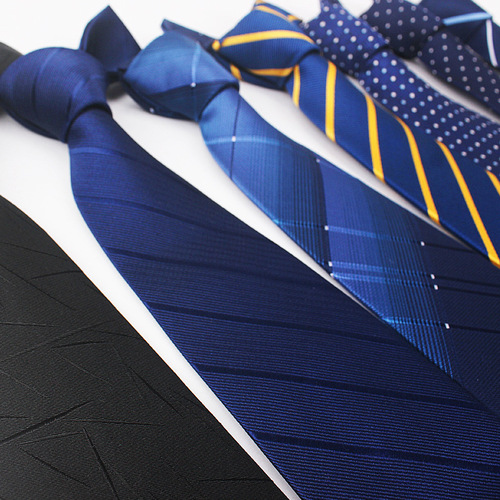 Manufacturer Direct Sale 8CM Silk Brocade Striped Tie for Men Business Tie Formal Leisure Work Wholesale