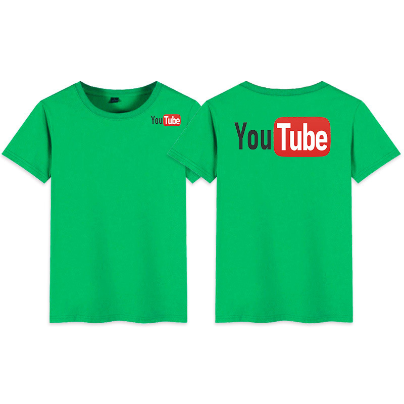 T-shirt à manches courtes hommes et femmes Youtube - Ref 3423533 Image 6