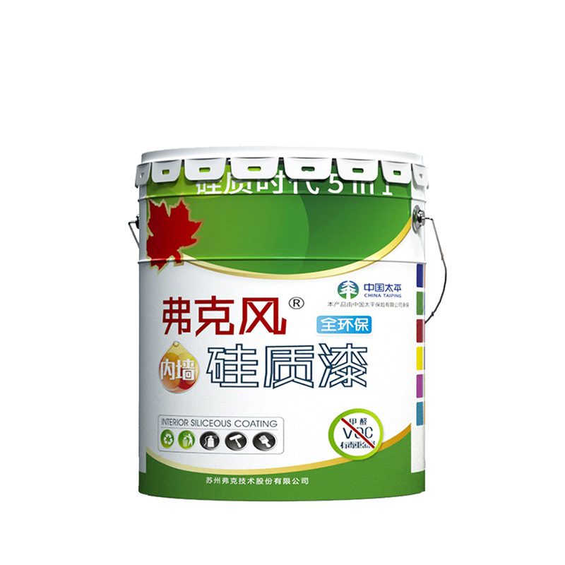 内墙硅质无机涂料 白色面漆非乳胶漆更环保耐擦洗工程用18L装
