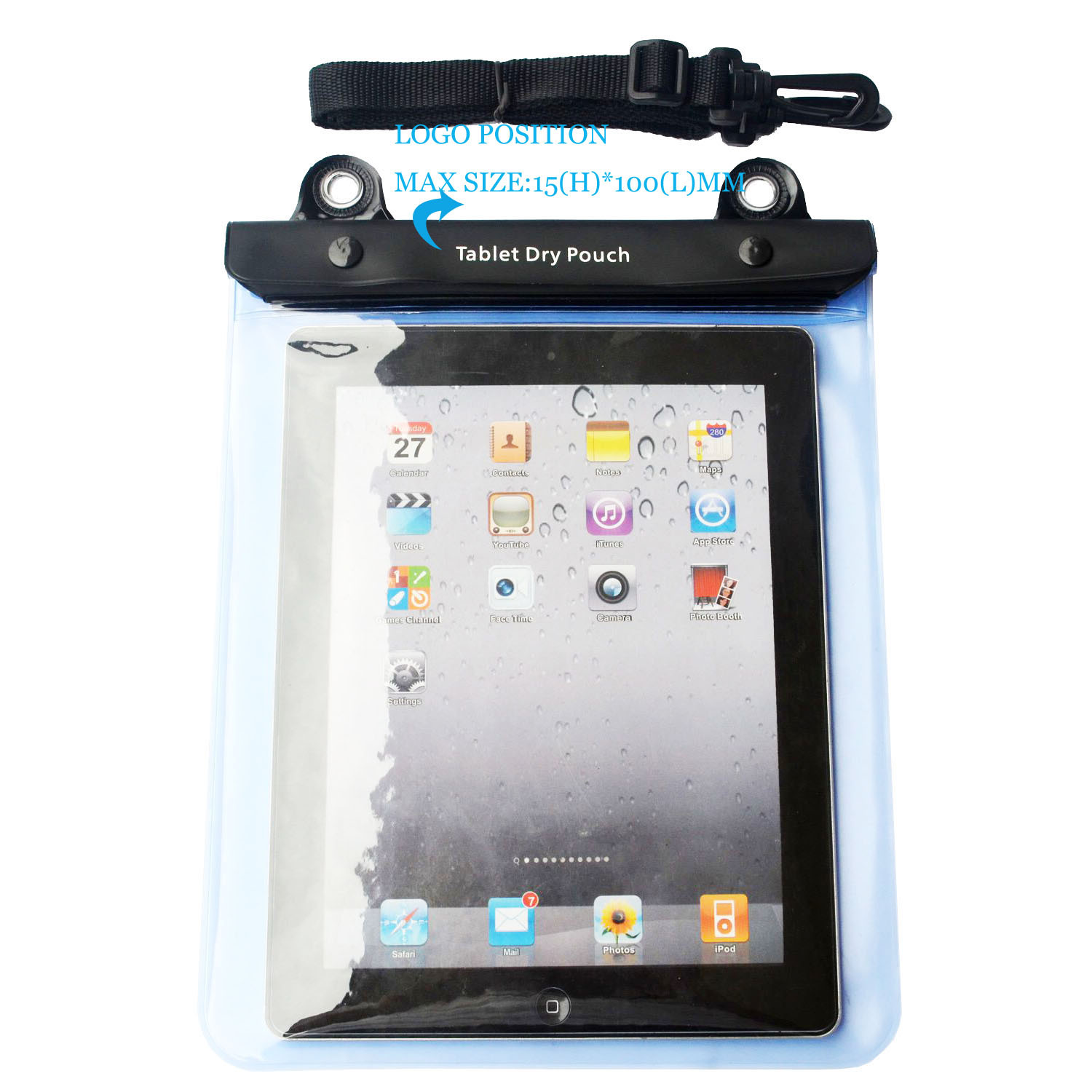 平板电脑防水套 环保PVC掌上PAD防水套 厂家可定制印刷防水袋