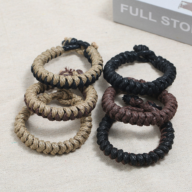 Hand-woven vintage hemp rope bracelet simple casual bracelet jewelry