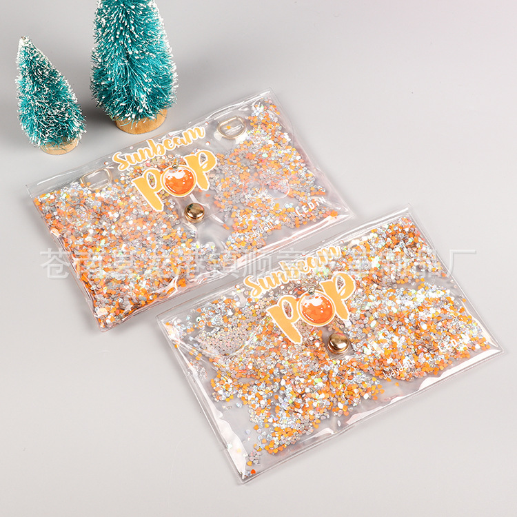 double-layer cartoon pencil case with zipper for students PVC