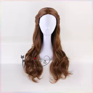 美女与野兽 贝儿公主2019新款假发 混深棕色浅棕色 长卷发cosplay