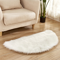 A set of machine-made door mats, living room and bedroom home use carpet, plush imitation sheepskin rug, finished product