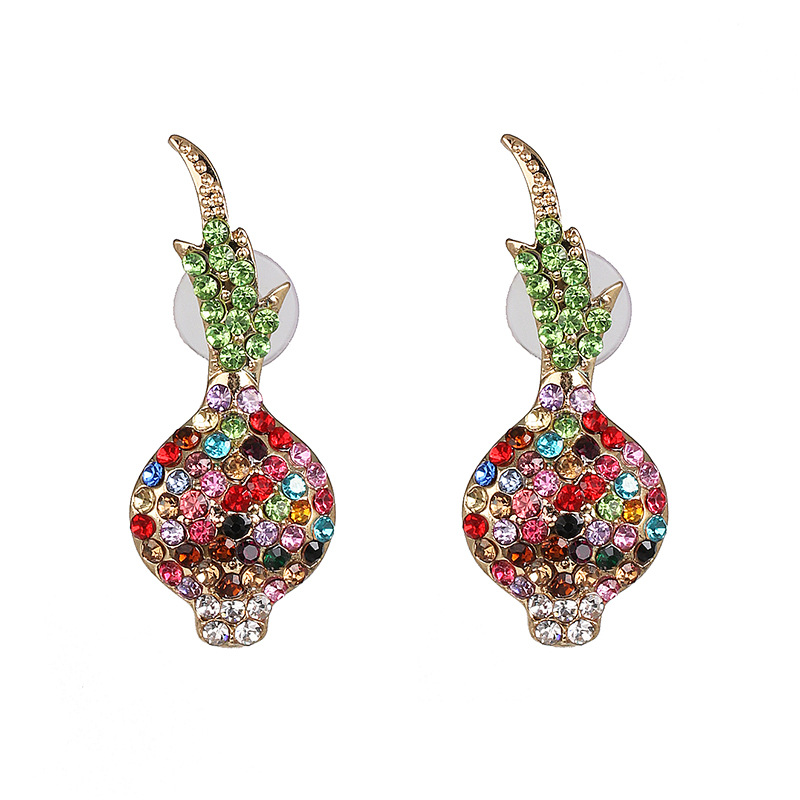 Aretes Para Mujer Lindo Estilo Harajuku De Diamantes Chapados En Ajo Pendientes De Moda display picture 8